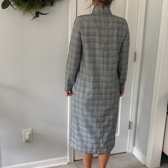 Zara trafaiuc collection Checked‎ size S Pencil-Dress plaid classic houndstooth - Picture 16 of 16